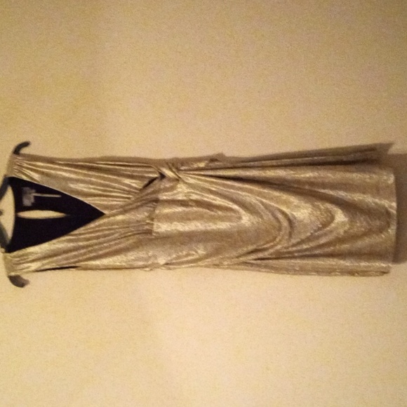 Anthr metallic wrap dress tags - Picture 2 of 10